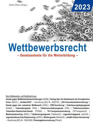 cover image of Wettbewerbsrecht 2023